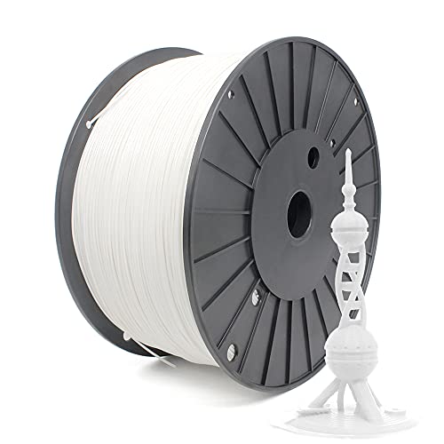 RepRapper White PLA Filament for 3D Printer & 3D Pen 1.75mm (+- 0.03mm) 6.6lb (3kg)