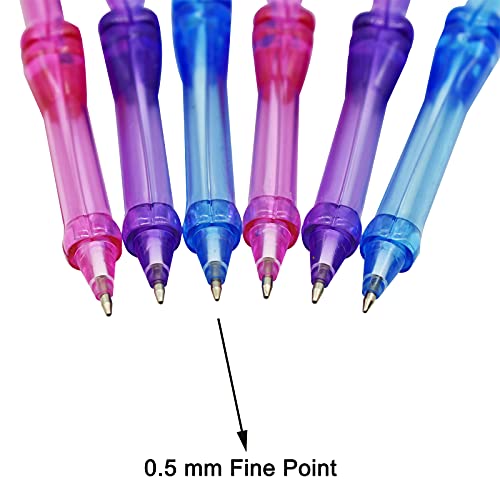 Maydahui 24PCS Finger Bone Ballpoint Pen Black Ink Funny Rock Paper Scissors Shape Pens Design for School Boy Students