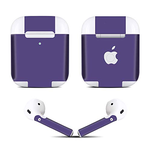 IPG for AirPods 1-2 Stickers Wraps Adhesive Decal Skin for case and Ear Pieces Protective and Decorative Set (Lavender)