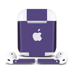 IPG for AirPods 1-2 Stickers Wraps Adhesive Decal Skin for case and Ear Pieces Protective and Decorative Set (Lavender)