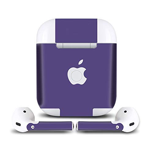 IPG for AirPods 1-2 Stickers Wraps Adhesive Decal Skin for case and Ear Pieces Protective and Decorative Set (Lavender)