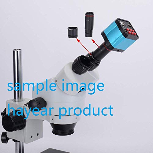 HAYEAR 16MP 1080P HDMI Industry Camera 0.5X Reduction Eyepiece Lens 23.2mm Mounting with 30mm 30.5mm Ring Adapter Apply for Stereo Biological Microscope