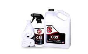 adam’s cs3 clean, shine, & protect | ultimate top coat waterless wash & wax ceramic spray coating | all-in-one cleaner, polish, hydrophobic polymer paint sealant protection (12oz) (collection)