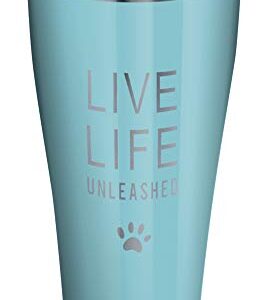 Tervis Live Life Unleashed Triple Walled Insulated Tumbler, 30oz Legacy, Clear and Black Slider Lid