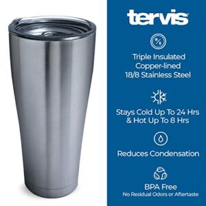 Tervis Live Life Unleashed Triple Walled Insulated Tumbler, 30oz Legacy, Clear and Black Slider Lid