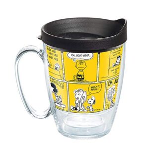 tervis peanuts™ - 70th comic strip made in usa double walled insulated tumbler travel cup keeps drinks cold & hot, 16oz mug, clear