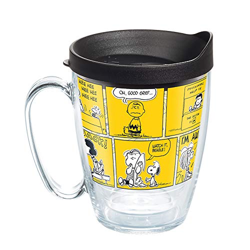 Tervis Peanuts™ - 70th Comic Strip Made in USA Double Walled Insulated Tumbler Travel Cup Keeps Drinks Cold & Hot, 16oz Mug, Clear