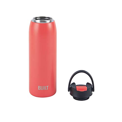 BUILT 20 Ounce Gramercy Double Wall Stainless Steel Bottle Living Coral 5253187