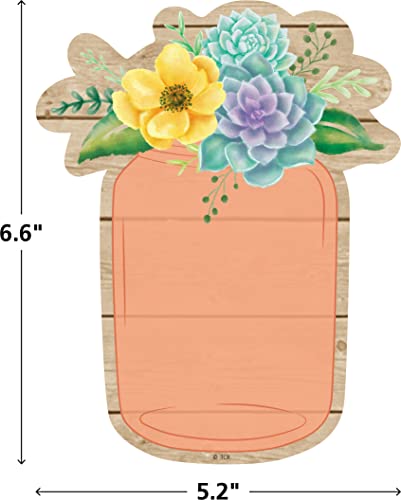 Teacher Created Resources Rustic Bloom Mason Jars Accents (TCR8551)