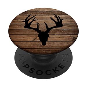 whitetail deer buck skull booner antlers popsockets popgrip: swappable grip for phones & tablets