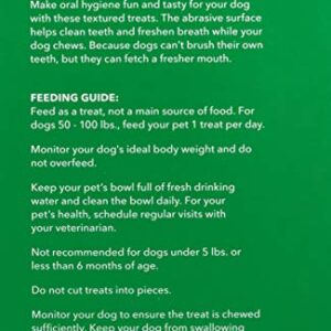 Amazon Brand - Wag Dog Dental Chews - Green Brush - Large Dogs (50 - 100 lb), 36Oz, 24 Count