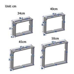 Good home White Wireless Router Storage Shelf Wall-Mounted WiFi Router Storage Box Socket Shielding Wire Finishing Wire Box Floating Shelf (Size : Inner Diameter 40cm)