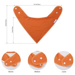 Yoofoss Baby Bibs 8 Pack Baby Bandana Drool Bibs Plain Color Soft and Breathable for Boys and Girls