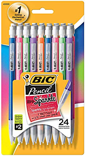 Back To School Supplies Bundle Set Of 6 Mead Spiral Notebook 1-subject, College Ruled, Pastel Color Cute School Notebooks, 70 Pages With 24 Ct Of Bic Xtra-sparkle Mechanical Pencil, Medium Point 0.7mm