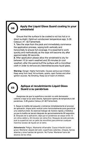Liquid Glass Guard Starter Kit The Windshield Protectant. Lasting up to 6 Months. Beads up rain, Washing Off Bugs with Ease, ice/Snow Removal, preventing Stone Chipping and a Crystal Clear View