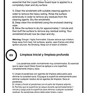 Liquid Glass Guard Starter Kit The Windshield Protectant. Lasting up to 6 Months. Beads up rain, Washing Off Bugs with Ease, ice/Snow Removal, preventing Stone Chipping and a Crystal Clear View