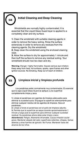 Liquid Glass Guard Starter Kit The Windshield Protectant. Lasting up to 6 Months. Beads up rain, Washing Off Bugs with Ease, ice/Snow Removal, preventing Stone Chipping and a Crystal Clear View