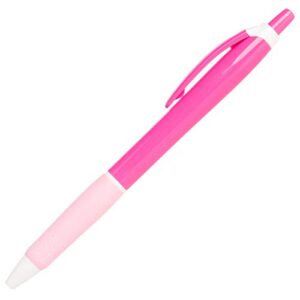 Simply Genius Pens in Bulk - 100 pack of Office Pens - Retractable Ballpoint Pens in Black Ink - Great for Schools, Notebooks, Journals & More (Pink)