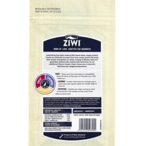 ZIWI Dog Chews and Treats – All Natural, Air-Dried, Single Protein, Grain-Free, High-Value Treat, Snack, Reward (Lamb Ears) 2.1 Ounce (Pack of 1)