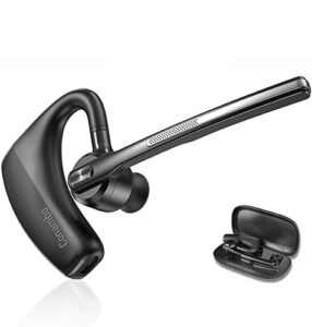 conambo bluetooth headset 5.1 with cvc8.0 dual mic noise cancelling bluetooth earpiece 16hrs talktime wireless headset hands-free earphone for truck driver iphone android cell phones