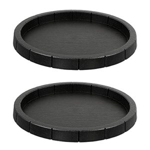 popetpop 2pcs reptile feeding bowls round basin tortoise food dish - lightweight reptile food and water feeding dish bath bowl food container, reptile tank decor