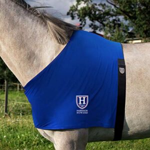 harrison howard stretch vest anti rub bib wither shoulder guard horse chest saver protector blue l