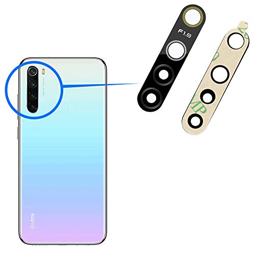 MMOBIEL Back Rear Camera Glass Lens Replacement Compatible with Xiaomi Redmi Note 8 2019 - Incl. Double Sided Adhesive, Tweezer and Cloth