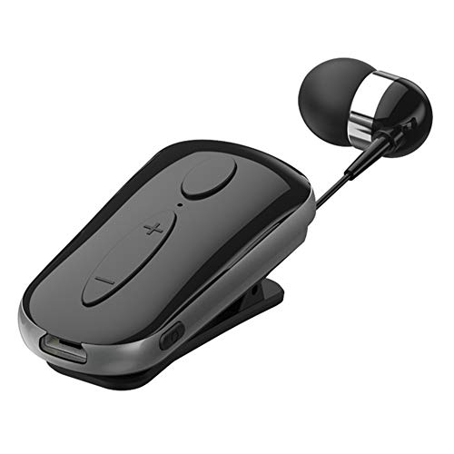 NILEWEI Bluetooth Headset Wireless Earpiece with Microphone for Cell Phones/iPhone/Samsung/Lg, HandsFree Calling Noise Cancelling, Bluetooth V4.1 Single Earbud for Office Trucker Driver(Retractable)