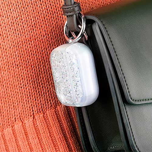 Case-Mate Protective AirPod Pro Case Cover, Soft Silicone Cover with Keychain Ring for Men and Women, Compatible with Apple AirPods Pro, Front LED visible - Twinkle Stardust