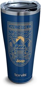 tervis jeep triple walled insulated tumbler, 30 oz stainless steel, wild and free