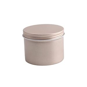 othmro 1pcs round aluminum cans tin can screw top metal lid containers 120ml/3.4 oz, 65 * 50mm (d*h) gold color aluminum containers for lip balm, crafts, cosmetic, candles