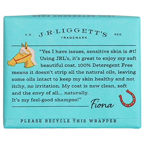 J·R·LIGGETT'S Horse Shampoo Bar Great for Sensitive Skin - Relieves Dry, Itchy Skin - Hypoallergenic and Biodegradable Formula – 100% Detergent-Free, 100% Ecologically Correct, Non-GMO, 3.5 oz.