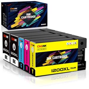 oneink compatible replacement for canon maxify 1200 xl ink cartridges, used for canon maxify mb2320 mb2020 mb2720 mb2120 mb2050 mb2350 printer (2 black/1 cyan/1 magenta/1 yellow, 5 packs)