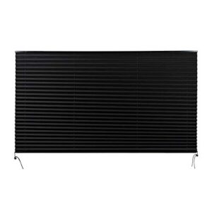 camper comfort black rv pleated shade | camper blinds | rv privacy blinds | rv solar shade| motor-coach shade (74" x 42")