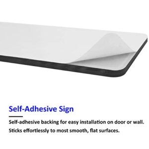 2 Pack The Office Sign, Main Official Self Adhesive Sign for Door or Wall 9 X 3 Inch Quick and Easy Installation Premium Acrylic Design for Your Home Office/Business, Great Gift for Fans of The Office