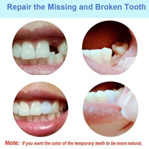 Tooth Filling Thermal Beads Do it Yourself Moldable False Teeth for Temporary Tooth Repair the Missing and Broken Tooth Replacement Kit(2 pack)