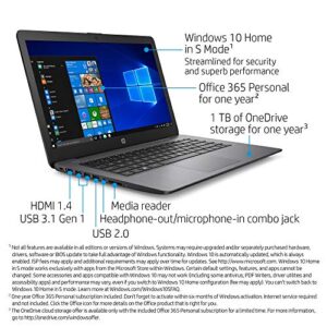 HP Stream 14-inch HD Touchscreen Laptop, Intel Celeron N4000, 4 GB RAM, 64 GB eMMC, Windows 10 Home in S Mode With Office 365 Personal For 1 Year (14-cb192nr, Brilliant Black)