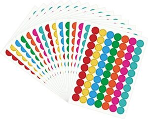 2800pcs colorful coding labels for student sticky color coding labels permanent small circle dot stickers for classroom office