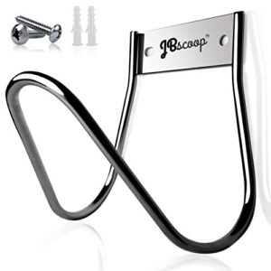 JBscoop Garden Hose Holder Stainless Steel Small Wall Mount Garden Hose Hook, Ideal for Water, Air, Hydraulic Hose, Ropes, Extension Cords Heavy Duty & Rust Proof, Size:6.3x7x6.3 Set of 1