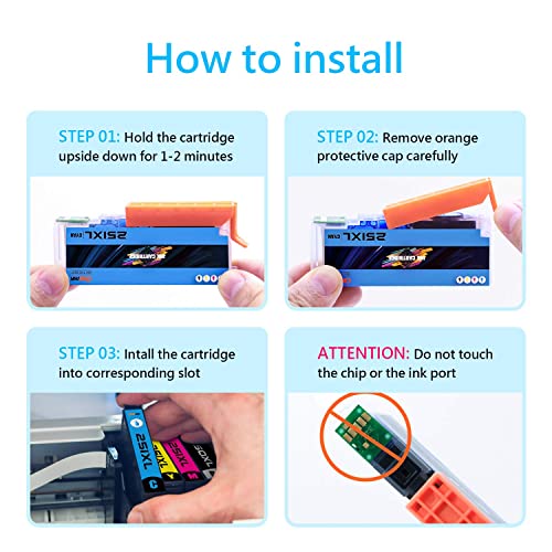 ONEINK Compatible Ink Cartridge Replacement for Canon Ink 250 and 251 Ink Cartridges for Pixma MX922 IP7220 MG5520 MG5420 IX6820 IP8720 MG7520 MG7120 MG6320 (3PGBK/3BK/3C/3M/3Y) 15 Packs