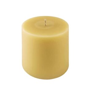 beeswax candles 100% pure handmade natural for gift home décor | non-toxic air purifying biodegradable | slow burning all natural 3x3