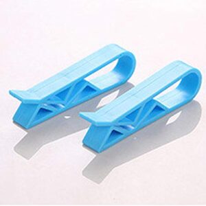 16 Pcs Garbage Bin Clip Garbage Bag Clip Anti-Slip Fixation Clip Holder Kitchen Washroom Garbage Can Waste Bin Trash Bag Non-Slip Clip Clamp Holder(Blue)