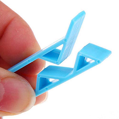 16 Pcs Garbage Bin Clip Garbage Bag Clip Anti-Slip Fixation Clip Holder Kitchen Washroom Garbage Can Waste Bin Trash Bag Non-Slip Clip Clamp Holder(Blue)