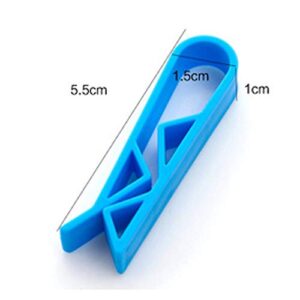 16 Pcs Garbage Bin Clip Garbage Bag Clip Anti-Slip Fixation Clip Holder Kitchen Washroom Garbage Can Waste Bin Trash Bag Non-Slip Clip Clamp Holder(Blue)