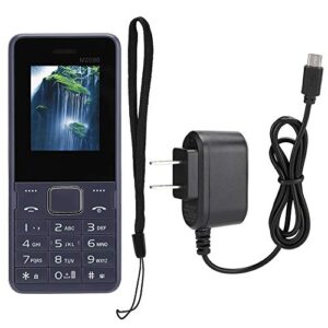 ASHATA M2090 2G Phone, Senior Mobile Phone, 1.7 inch Screen 3000mAh Dual Card Dual Standby, with Whatsapp, Multifunction Cell Phone, 100-240V (Blue)