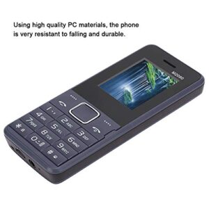 ASHATA M2090 2G Phone, Senior Mobile Phone, 1.7 inch Screen 3000mAh Dual Card Dual Standby, with Whatsapp, Multifunction Cell Phone, 100-240V (Blue)
