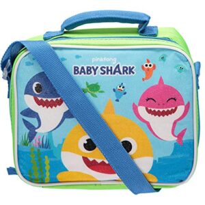 Baby Shark 3 Bag with Strap Lunch Box, small, Blue