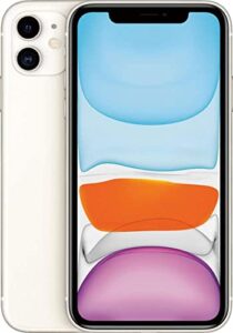 apple iphone 11 64gb - unlocked - 6.1-inch - white (renewed)