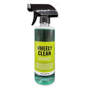 dura-coating wheely clean professional wheel cleaner, 16 oz. – ready-to-use car wheel cleaner, highly effective for aluminum, chrome and clear coated wheels
