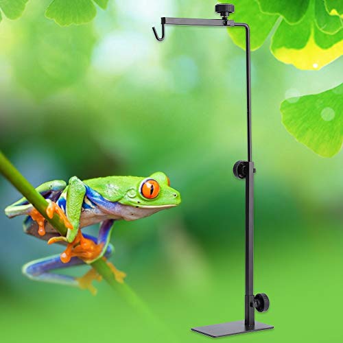 KSTEE Reptile Light Stand, Landing Lamp Stand, Adjustable Landing Light Lamp Stand Bracket for Pet Reptiles Tortoise Centipede Spider